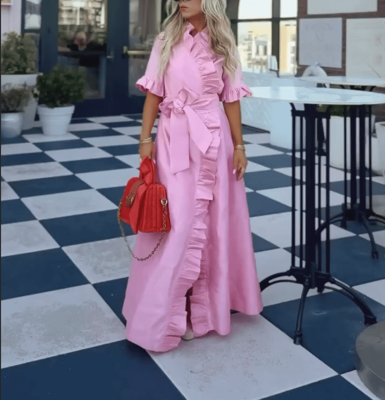 Pink Lace Dress
