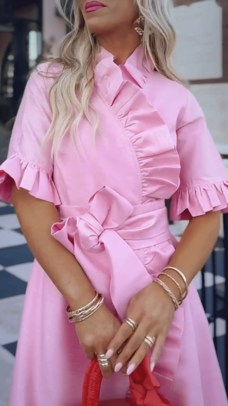 Pink Lace Dress