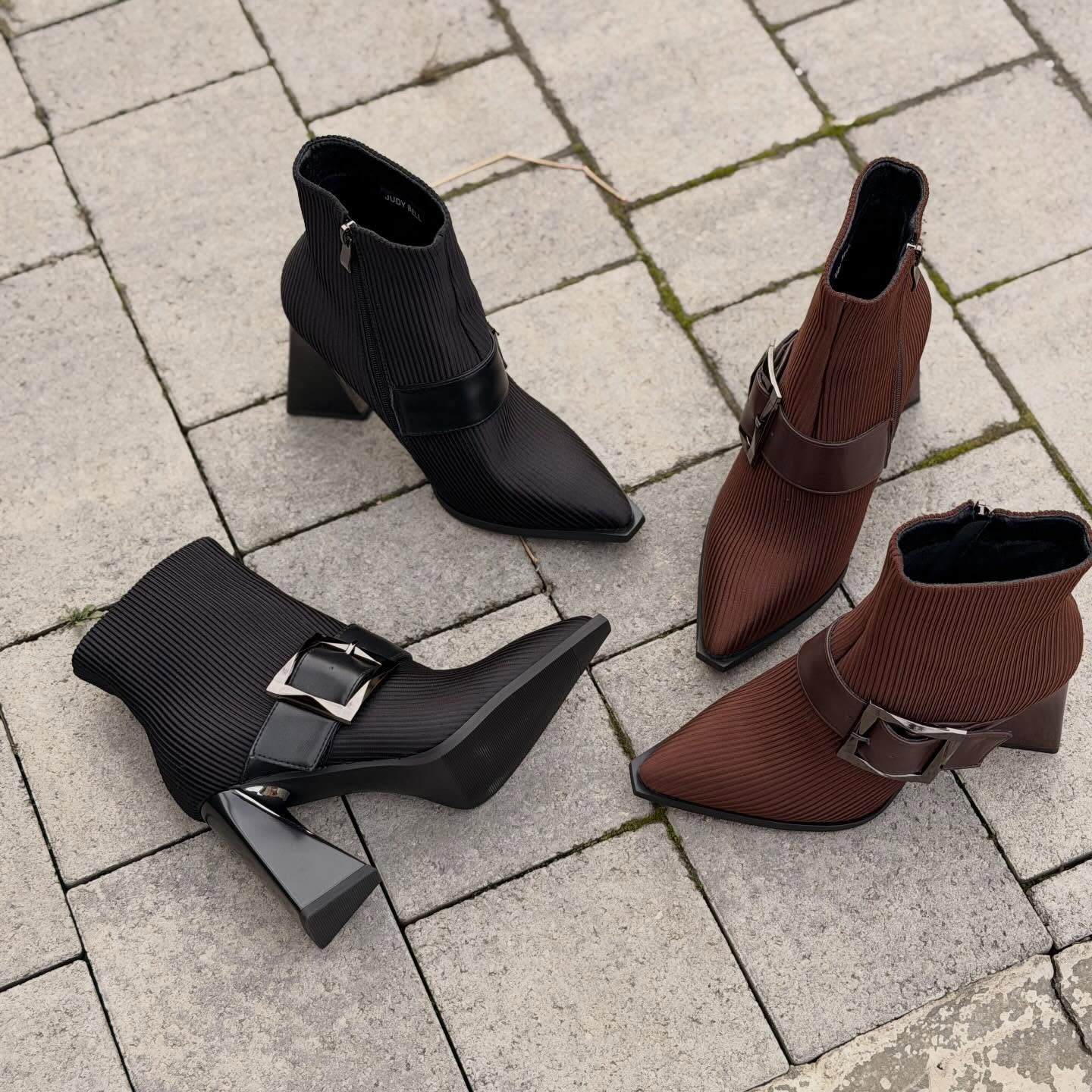 Italian Handmade High Sewing Women's Shoes