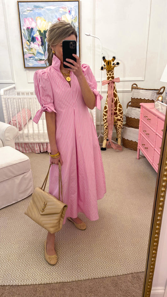 Pink Medium Length Dress