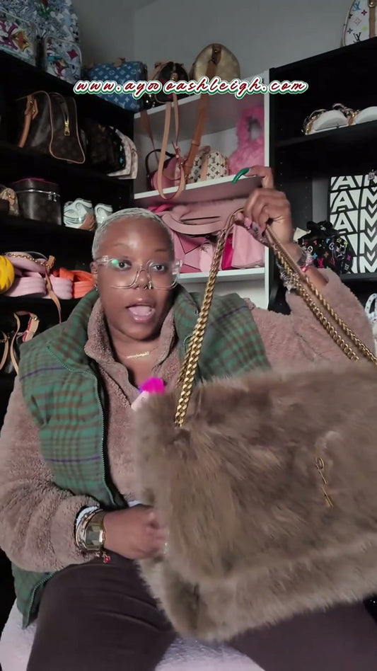 Jamie 4.3 Large Shearling Shoulder Bag