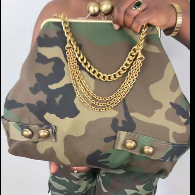 Camo Clutch-（With Chain）